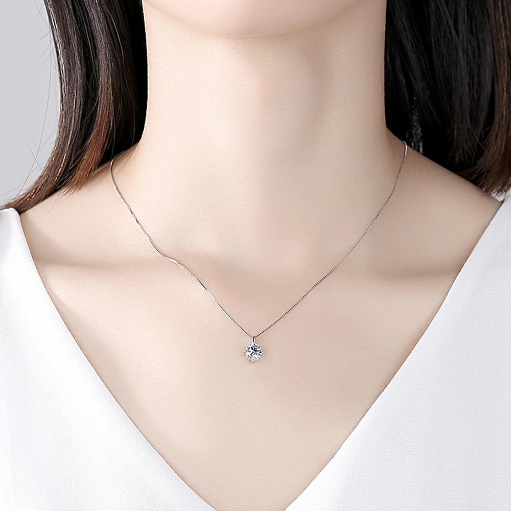 Outstanding 1 Carat High Quality Moissanite Diamonds Fashion Gemstone Necklace - Fine Statement Jewellery - The Jewellery Supermarket
