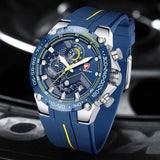 New Watches - Luxury Brand Big Dial Waterproof Quartz Sports Chronograph Watch - The Jewellery Supermarket