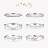 NEW - Minimalist Fashion Stackable AAAA Quality Simulated Diamonds Fine Rings