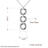 NEW ARRIVAL - Silver Round Square Necklace Earring Set For Woman - Fashion Charming Jewellery - The Jewellery Supermarket