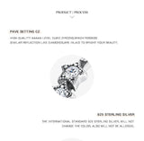 NEW ARRIVAL - Silver Vintage Charm Stars Clear AAA+ Cz Diamonds Stackable Ring - The Jewellery Supermarket