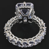 GREAT GIFTS - Dazzling Cushion Cut AAA+ Cubic Zirconia Ring - The Jewellery Supermarket