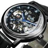 Top Brand Luxury Mechanical Transparent Golden Case Skeleton Watch for Men - The Jewellery Supermarket