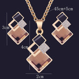 New Design Fashion Crystal Pendants Necklace Earrings Sets for Women Jewelry Set - The Jewellery Supermarket