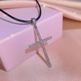 Dazzling Silver Light Luxury 17 Style Selection of AAA+ Cubic Zirconia Diamonds Cross Pendants Necklaces - The Jewellery Supermarket