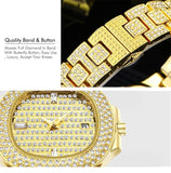 NEW Luxury Famous Brand Quartz Watches Casual Fashion Designer Ice Diamond Watch - Quality Jewellery - The Jewellery Supermarket