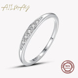 NEW - Simple Stackable AAAA Quality Simulated Diamonds Minimalist Fine Ring