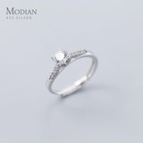 New Shining AAAA Simulated Diamonds Sterling Silver 925 Ring - Fashion Wedding Engagement Fine Jewellery