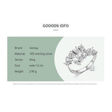 NEW Dazzling Geometric AAAA Quality Simulated Diamonds Adjustable Luxury Ring - The Jewellery Supermarket