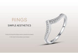 Top Quality AAAA Quality Simulated Diamonds Asymmetry Fashion Fine Ring - The Jewellery Supermarket