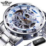 NEW - Top Brand Luxury Transparent Fashion Diamond Royal Design Skeleton Wrist Watch - The Jewellery Supermarket