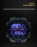 NEW ARRIVAL - Luxury Brand Digital Steel Waterproof Chronograph Luminous Quartz Sport Watches - The Jewellery Supermarket