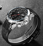 Top Brand Luxury Dual Display Quartz Military Waterproof Digital Electronic Watch - The Jewellery Supermarket