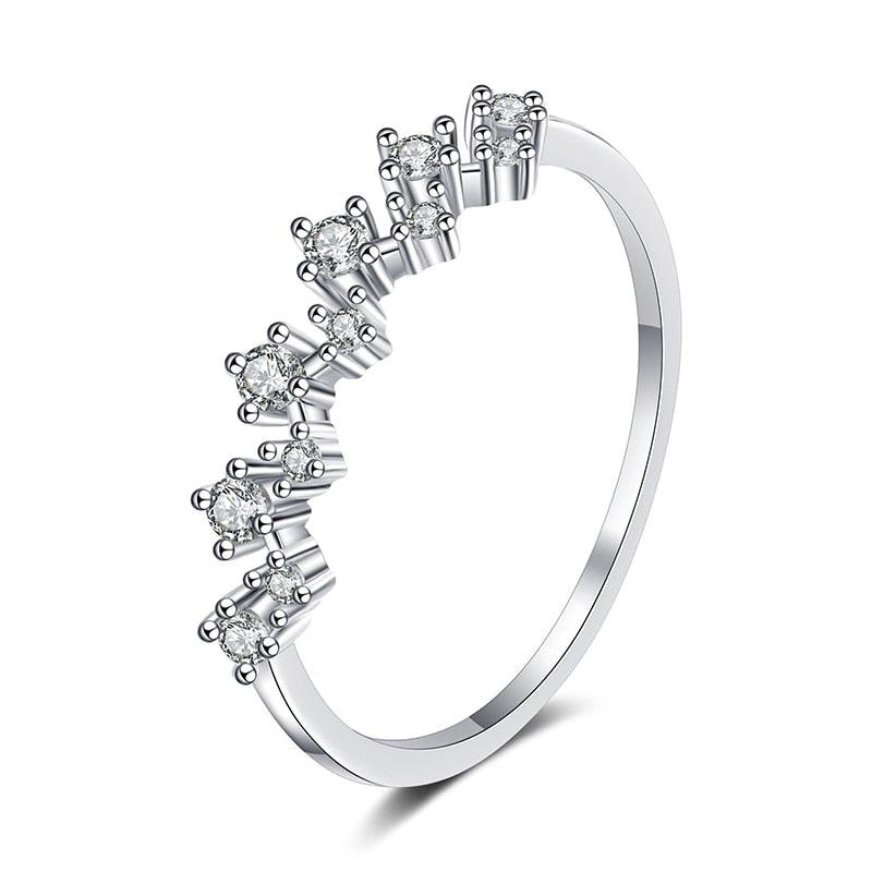 0.4 Carat High Quality Moissanite Diamonds Eternity Stackable Wedding Ring - 100% Lab Moissanite Fine Jewellery - The Jewellery Supermarket