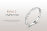 NEW - Classic AAAA Quality Simulated Diamonds Geometric Stackable Fine Ring - The Jewellery Supermarket