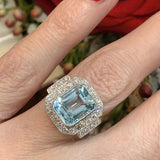 New Arrival - Luxury Bright Blue AAA+ Zircon Elegant Female Fashion Ring - The Jewellery Supermarket