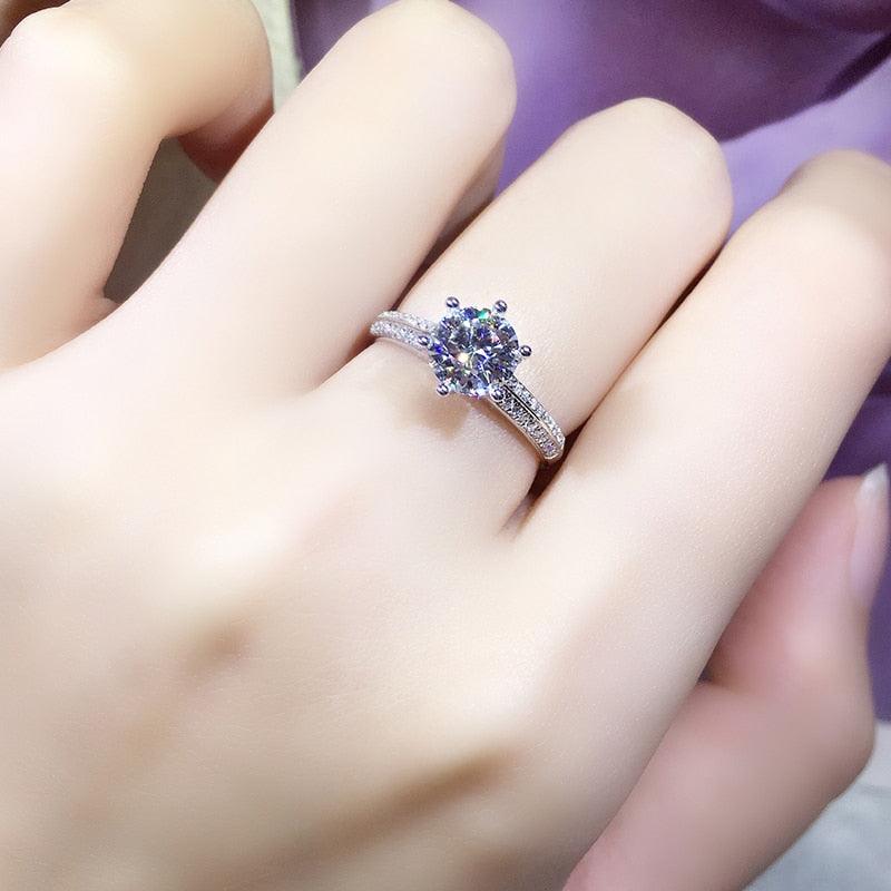 Excellent 2 Carats High Quality Moissanite Diamonds Bridal Set Engagement Wedding Ring - Fine Jewellery - The Jewellery Supermarket