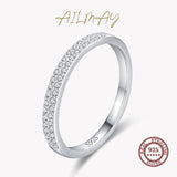 NEW - Classic AAAA Quality Simulated Diamonds Geometric Stackable Fine Ring - The Jewellery Supermarket