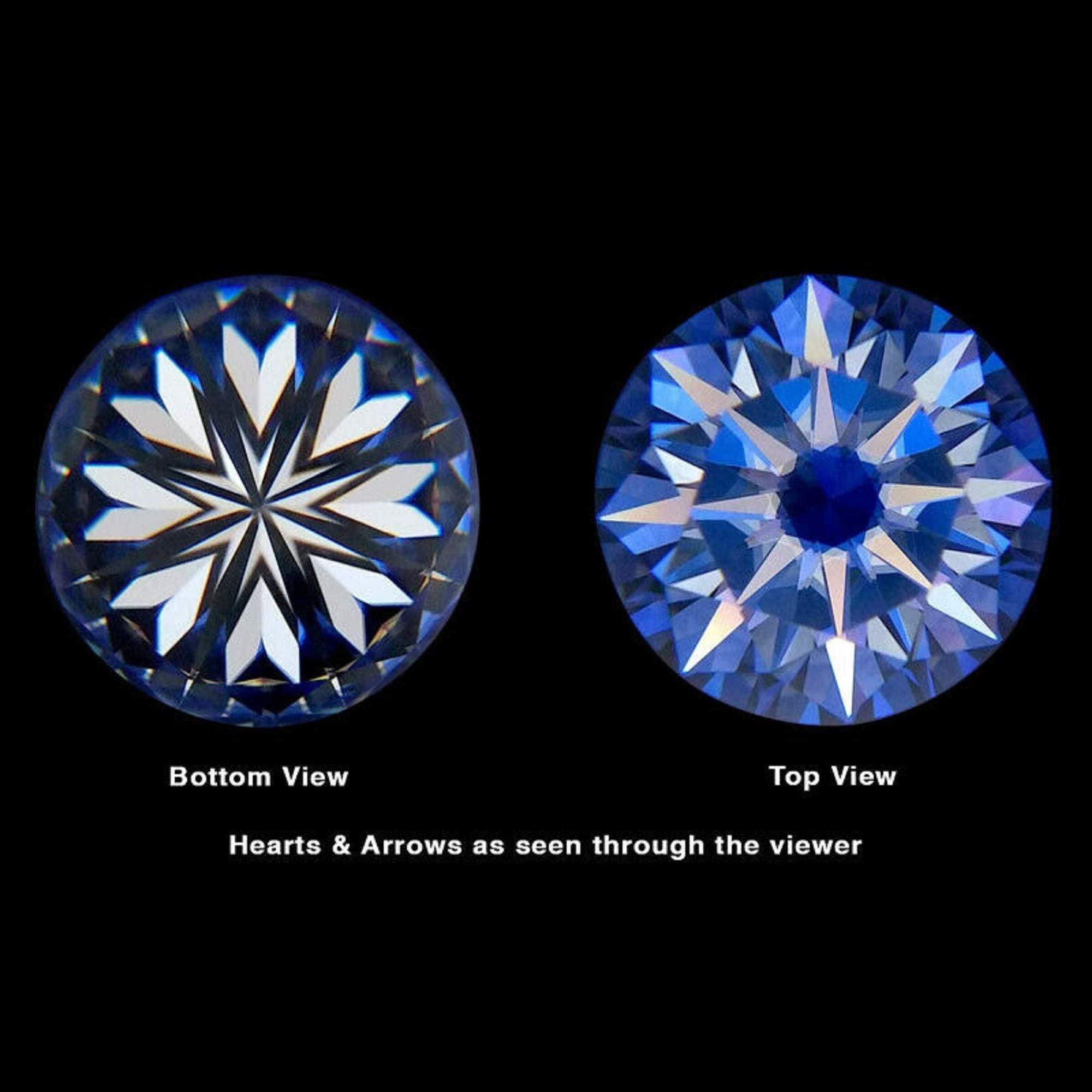 Real High Quality 0.5CT/1CT Moissanite Diamonds Eternity VVS Brilliant Diamond Halo Luxury Ring - The Jewellery Supermarket