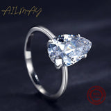 NEW - Luxury 3ct Water Drop Shape Sparkling AAAA Quality Simulated Diamonds Ring - The Jewellery Supermarket