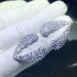 VINTAGE FASHION RINGS Stunning Marquise Cut AAA+ Zirconia Eternal Adjustable Wing Feather Ring - The Jewellery Supermarket