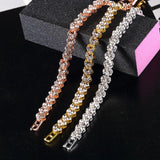 WONDERFUL Luxury Crystal Women AAA+ Cubic Zirconia Simulated Diamonds Tennis Bracelet - Lowest Prices