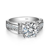 Superb Real 2 Carats Round Cut High Quality Moissanite Diamonds - Wedding Engagement Luxury Jewellery - The Jewellery Supermarket