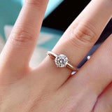 Stunning VVS Round Cut 0.5-5 Carat High Quality Moissanite Diamonds Solitaire Ring - Wedding Jewellery - The Jewellery Supermarket