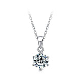 Amazing 1CT 2CT 3CT VVS Round Cut High Quality Moissanite Diamonds Necklaces - Luxury Wedding Jewellery - The Jewellery Supermarket