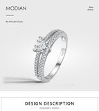 Superb Silver Hearts Clear AAA+ Cubic Zirconia Diamonds Ring - The Jewellery Supermarket