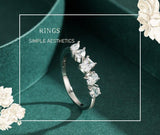 NEW ARRIVAL Fashion Luxury Shining Irregular Geometric AAAA Quality Simulated Diamonds Ring - The Jewellery Supermarket