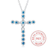 New Arrival Fashion Sterling Silver CZ Diamonds Cross Pendants Necklaces for Women - Fine Christian Jewellery - The Jewellery Supermarket