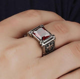 Religious Jewelry - Personality Vintage Paw Shaped Cross Christian Catholic Amulet Ring for Men - The Jewellery Supermarket