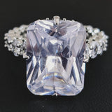 GREAT GIFTS - Dazzling Cushion Cut AAA+ Cubic Zirconia Ring - The Jewellery Supermarket