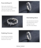 Splendid Silver Classic Luxury Full AAA+ Cubic Zirconia Damond Ring - The Jewellery Supermarket