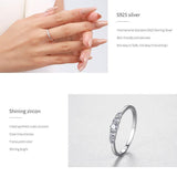 NEW - Exquisite AAAA Quality Simulated Diamonds Stackable Geometric Design Round Fine Ring - The Jewellery Supermarket