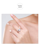 Fashion Luxury Sparkling Oval Clear AAAA Quality Simulated Diamonds Rings - The Jewellery Supermarket