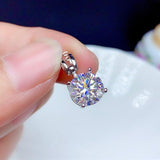 Fantastic Round Cut 1CT 2CT 3CT VVS High Quality Moissanite Diamonds Fine Jewellery Lab Diamond Necklace - The Jewellery Supermarket