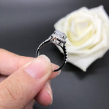 Excellent 2 Carat Oval Cut High Quality Moissanite Diamonds Wedding Engagement Rings - Fine Jewellery - The Jewellery Supermarket