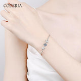 NEW ARRIVAL - Real D Color VVS1 Carat Silver 925 Moissanite Letter Bracelet Fashionable Luxury Jewelry - The Jewellery Supermarket