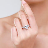 NEW - Luxury 5ct Pear Shaped AAAA Quality Simulated Diamonds Fine Ring - The Jewellery Supermarket