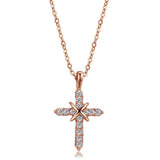 NEW ARRIVAL Iced Out AAA+ Cubic Zirconia Diamonds Gold Color Cross Necklaces For Women - The Jewellery Supermarket