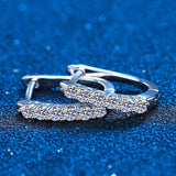 D Color VVS Clarity Real Moissanite Diamonds Small Little Tiny Huggie Hoop Earrings - The Jewellery Supermarket