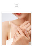NEW - Classic AAAA Quality Simulated Diamonds Geometric Stackable Fine Ring - The Jewellery Supermarket