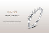 NEW - Rectangle Shiny and transparent Classic Luxury AAAA Quality Simulated Diamonds Fine Ring - The Jewellery Supermarket