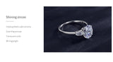 Fashion Luxury Sparkling Oval Clear AAAA Quality Simulated Diamonds Rings - The Jewellery Supermarket