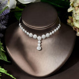 NEW Artistic Vintage AAA+ Cubic Zirconia Diamonds Flower Ring Jewelry Sets - The Jewellery Supermarket
