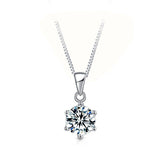 Amazing 1CT 2CT 3CT VVS Round Cut High Quality Moissanite Diamonds Necklaces - Luxury Wedding Jewellery - The Jewellery Supermarket