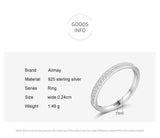 NEW - Classic AAAA Quality Simulated Diamonds Geometric Stackable Fine Ring - The Jewellery Supermarket