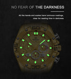 NEW MENS WATCHES - Luxury Original Classic Quartz Analog Chronograph Sports Waterproof Watch - The Jewellery Supermarket